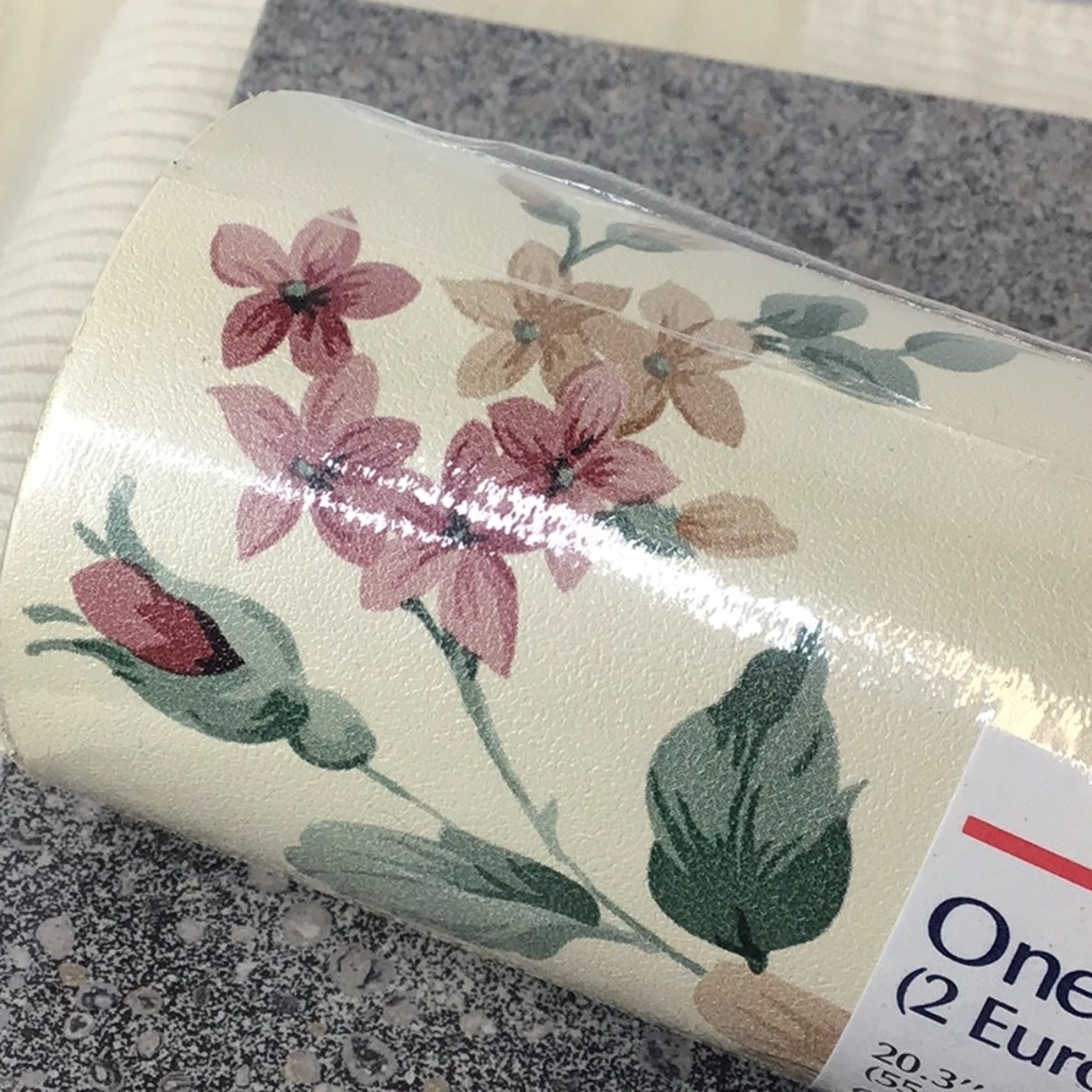 Rose Cream Solid Vinyl Wallpaper Pre-Pasted 3 of 3 - Picture 11 of 11